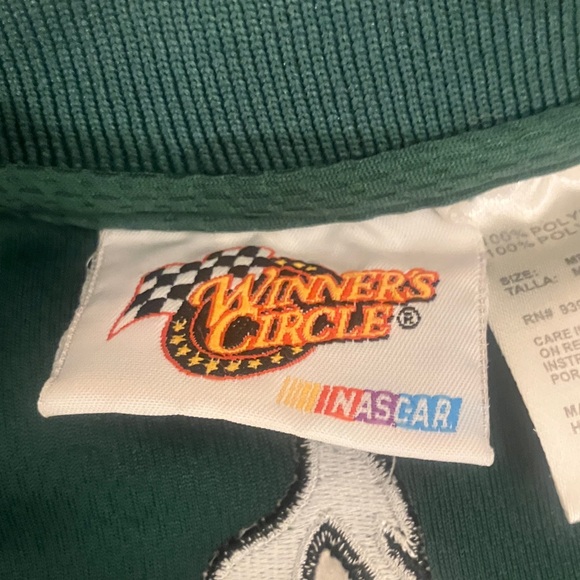 Dale Earnhardt Jr #88 Green and White Men’s Medium Polo Shirt - Picture 3 of 11